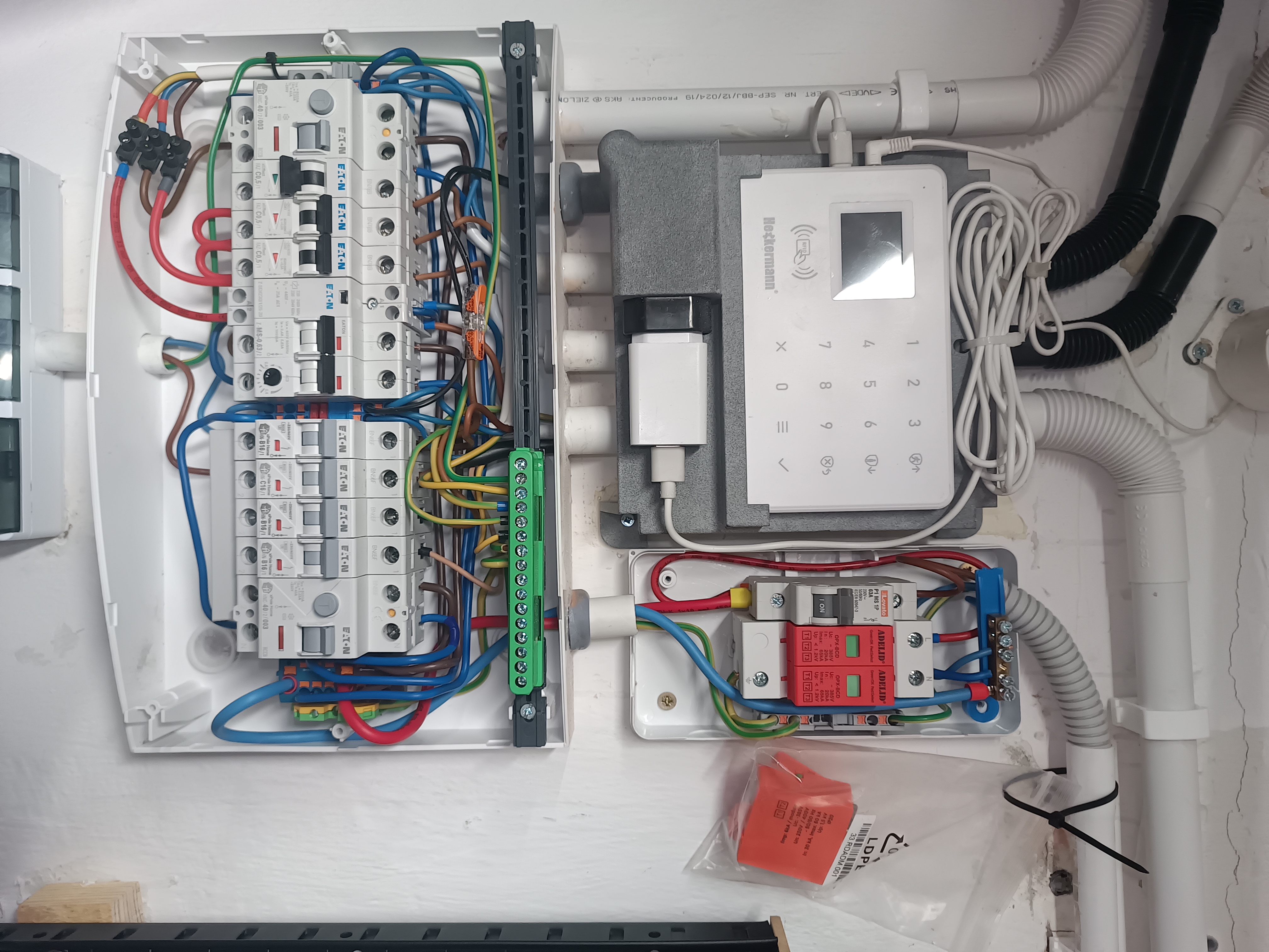 Modernizacja instalacji w garażu